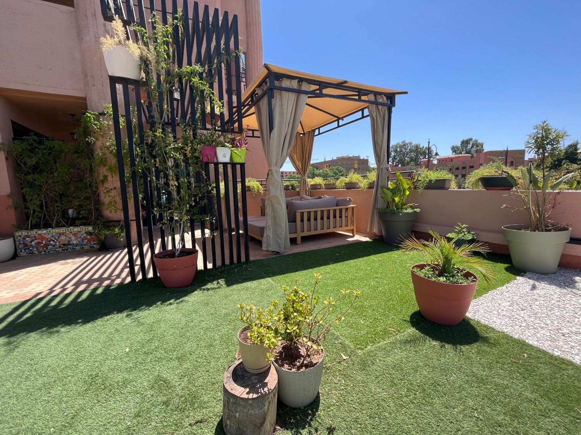 Marrakech M Avenue Terrasse Jardin Apartment Marrakesh Exterior photo
